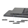 TecladosTeclado Bluetooth plegable - con panel táctil - ultrafino