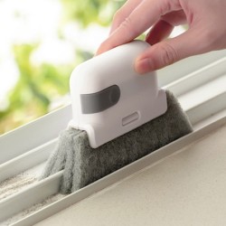 LimpiezaHerramienta de limpieza de ranuras 2 en 1 - cepillo de limpieza de ventanas / marcos de puertas - paño