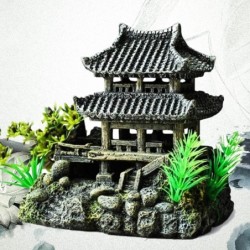 DecoracionesCasa de resina de estilo chino - decoración de acuario