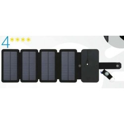 Paneles solaresCargador de teléfono solar plegable - USB - 10W - 4/5 paneles solares