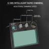 CascosCasco de soldadura - oscurecimiento automático - funciona con batería solar - MIG TIG - DIN 4 - DIN 16 - águila roja