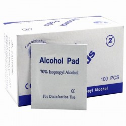 Alcohol swabs pads - antiseptic wipes - anti bacterial - 100 piecesHealth & Beauty