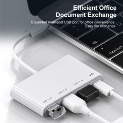 HubHUB de 4 puertos - tipo C / USB - divisor - adaptador OTG - USB 3.0