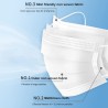 Mascarillas bucalesMáscara protectora para la cara / boca - antibacteriana - desechable - patrón de arcoíris - 10 piezas