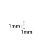 N35N35 - imán de neodimio - disco fuerte - 1 mm * 1 mm