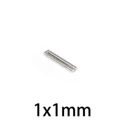 N35N35 - imán de neodimio - disco fuerte - 1 mm * 1 mm