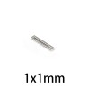 N35N35 - imán de neodimio - disco fuerte - 1 mm * 1 mm