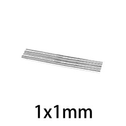 N35N35 - imán de neodimio - disco fuerte - 1 mm * 1 mm