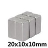 N35N35 - imán de neodimio - bloque cuboide fuerte - 20 mm * 10 mm * 10 mm