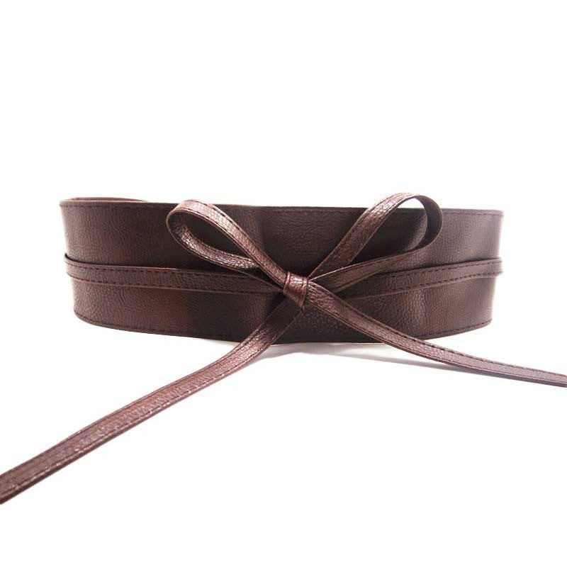 Wide self-tie belt - soft leatherBelts