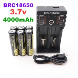 BateríasBatería Li-on 18650 original - 3,7 V - 4000mAh - recargable - cargador USB