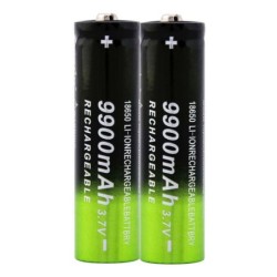 BateríasGTF - 18650 - 3.7V - 9900mAh - Batería Li-on - recargable