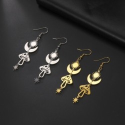 AretesPendientes largos de moda - hongo / estrellas / luna