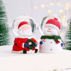 Estatuas & esculturasNavidad Papá Noel / muñeco de nieve - bola de nieve - con LED