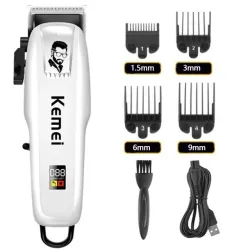 CortapelosKM-PG809A Kemei - cortapelos eléctrico - inalámbrico - con peines