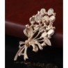 BrochesFlor de ópalo con cristales - broche