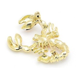 BrochesBroche de escorpión de cristal