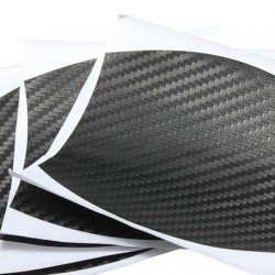 PegatinasAdhesivo de vinilo de fibra de carbono - protección de la manija de la puerta del automóvil - 10 * 9 cm - 4 piezas