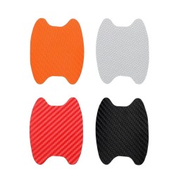 PegatinasAdhesivo de vinilo de fibra de carbono - protección de la manija de la puerta del automóvil - 10 * 9 cm - 4 piezas