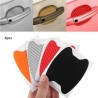 PegatinasAdhesivo de vinilo de fibra de carbono - protección de la manija de la puerta del automóvil - 10 * 9 cm - 4 piezas