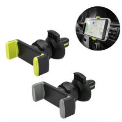 AccesoriosSoporte universal para teléfono de coche, ajustable en 360 grados, montado en la salida de aire