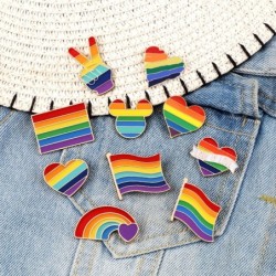 LGBT / rainbow design pin - broochMen's Jewellery