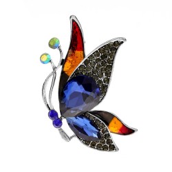 BrochesBroche de mariposa de cristal