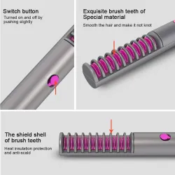 Planchas para el peloMini plancha de pelo - peine para barba