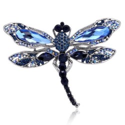 BrochesLibélula de cristal azul - broche