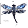 BrochesLibélula de cristal azul - broche