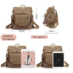 MochilasMochila multifunción de piel - bandolera - gran capacidad