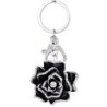 Metal keychain with crystal roseKeyrings