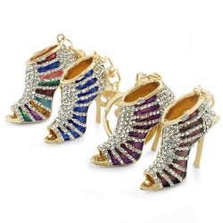 Crystal high heel shoe - keychainKeyrings