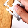 Herramientas de supervivenciaCuchillo de supervivencia multifunción 11 en 1 - forma de tarjeta de crédito
