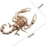 PegatinasEscorpión de metal - emblema - pegatina para coche