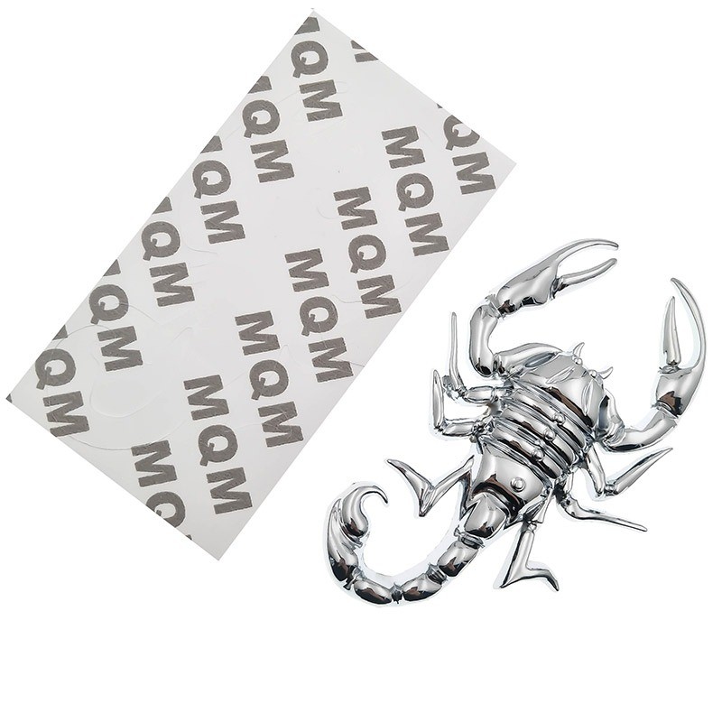PegatinasEscorpión de metal - emblema - pegatina para coche