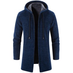 ChaquetasElegante suéter cálido - suéter largo con capucha