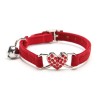 Collares & correasCollar para perros/gatos - ajustable - con corazón de cristal / campana