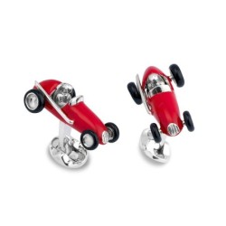 Vintage red car - silver cufflinksCufflinks