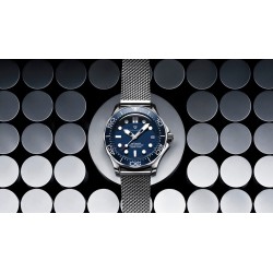 RelojesPAGANI - reloj automático de acero inoxidable - correa de malla - resistente al agua - azul