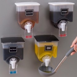 ToolsDispensador de aceite/líquido/vinagre - recipiente transparente con tapa - de pared