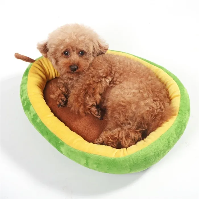 Camas & colchonetasCama suave para perros/gatos - forma de aguacate
