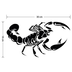 PegatinasEscorpión 3D - pegatina para coche