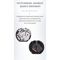 RelojesNAVIFORCE - reloj de cuarzo de moda - correa de cuero - resistente al agua - oro rosa / azul