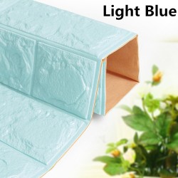 Pegatinas de paredAdhesivo de pared 3D - espuma autoadhesiva - papel pintado - resistente al agua - diseño de ladrillo - 60 *...