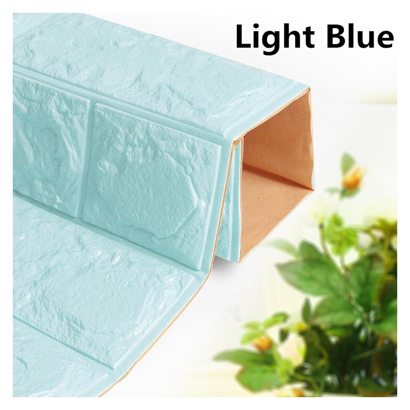 Pegatinas de paredAdhesivo de pared 3D - espuma autoadhesiva - papel pintado - resistente al agua - diseño de ladrillo - 60 *...