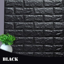 Pegatinas de paredAdhesivo de pared 3D - espuma autoadhesiva - papel pintado - resistente al agua - diseño de ladrillo - 60 *...
