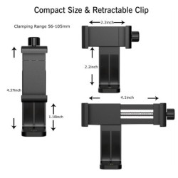 SoportesCorrea para el pecho - cinturón giratorio - soporte para teléfono / cámara GoPro - juego completo