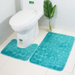Baño & AseoAlfombrilla de baño/inodoro - antideslizante - 2 piezas