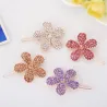 Pinzas de cabellopasador de pelo de flor de cristal